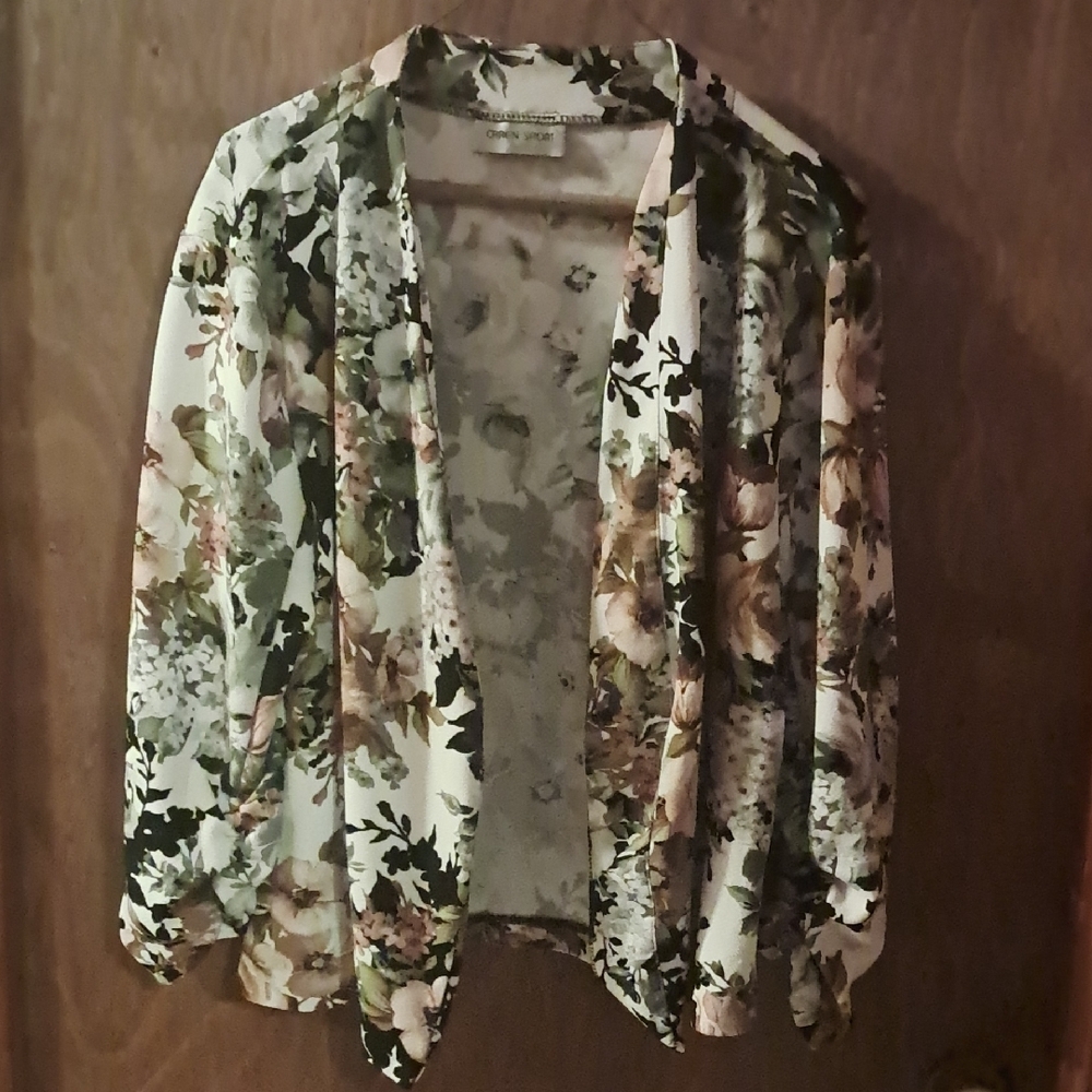 Floral Sheer Kimono Cardigan